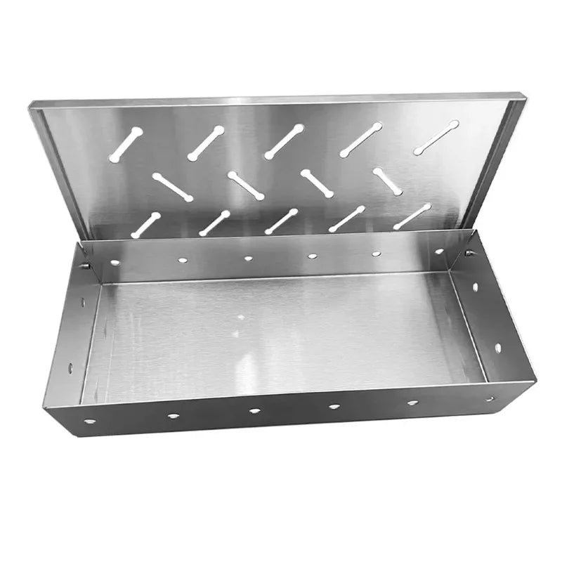DecorBites™ BBQ Smoker Box Wood Chips for Grill Meat Smoke Flavor Accessory