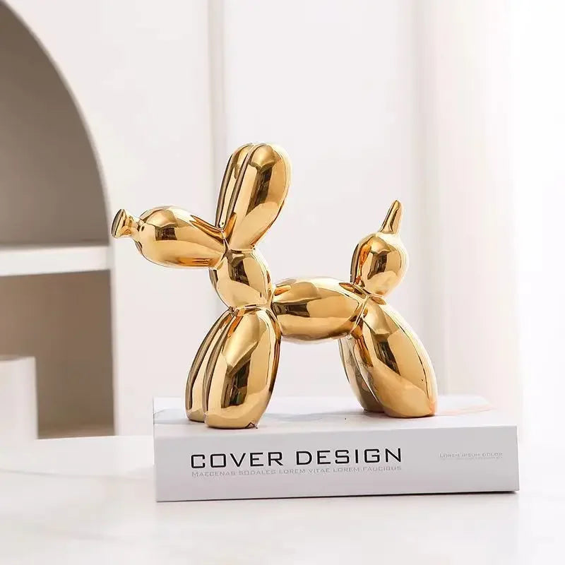 DecorBites™ Balloon Dog Ceramic Sculpture Ornament for Home Office Decor & Gifts