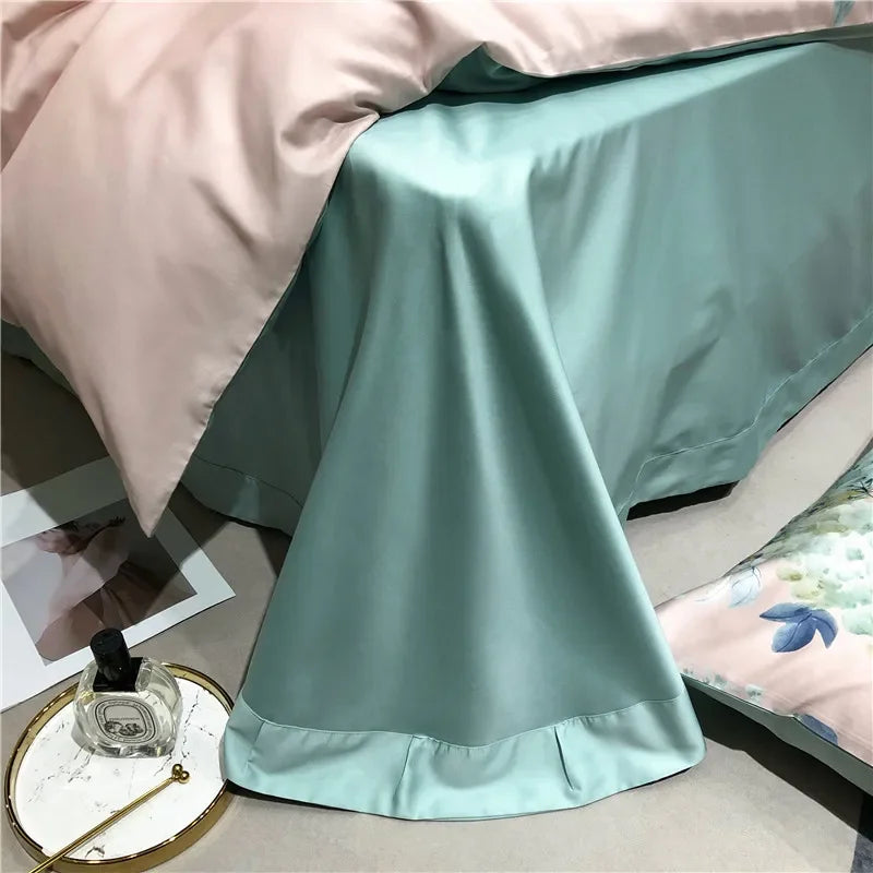 DecorBites™ Egyptian Cotton Bedding Set - Queen King Full Size Duvet Cover Sheet Pillowcase