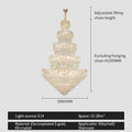 DecorBites™ Crystal Chandelier Light: Elegant Postmodern Dining Room & Bedroom Lighting