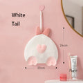 DecorBites™ Cartoon Rabbit Hand Towel - Thick Coral Velvet Absorbent for Bathroom Kitchen