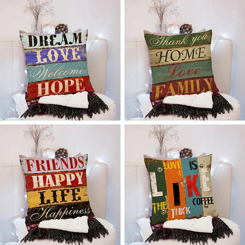 DecorBites™ 45x45cm Peach Skin Pillow for Living Room Sofa Bed Chair Office Pillowcase