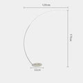 DecorBites™ Arc Shape LED Floor Lamp with Remote Control for Modern Living Room Decor