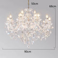 DecorBites™ Crystal Chandelier: Modern Home Decoration Pendant Lights for Living & Dining Room