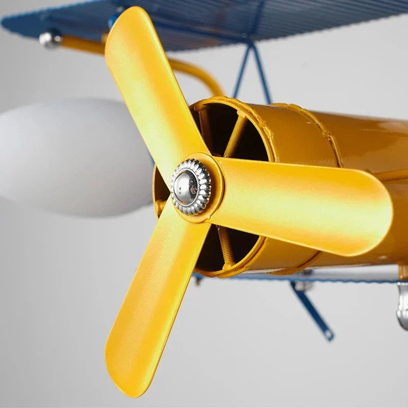 DecorBites™ Cartoon Aircraft Ceiling Fan Light for Modern Children's Bedroom