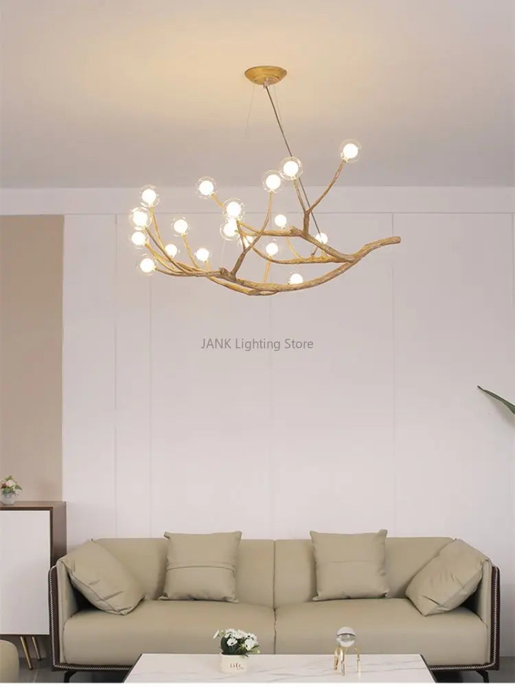 DecorBites™ Glass Bubble Resin Pendant Light Chandelier LED Lamps for Home Decoration
