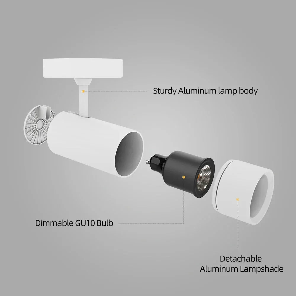DecorBites™ LED Spotlight: Adjustable Dimmable GU10 Downlight for Bedroom, Living Room, Corridor