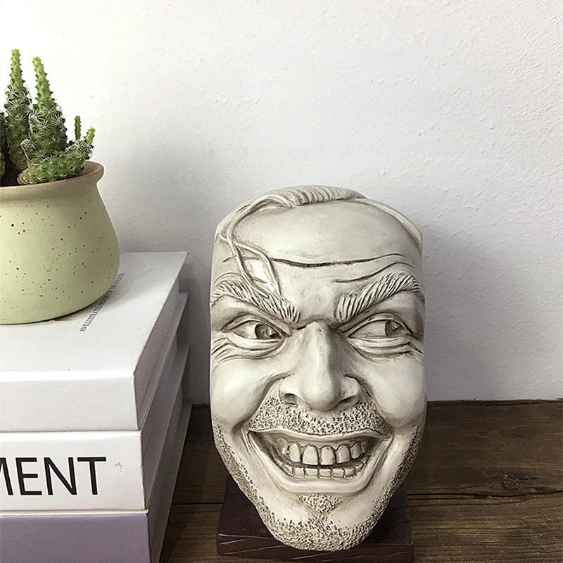 DecorBites™ Johnny Statue Bookshelf Bookend Funny-face Home Decoration Desktop Ornament