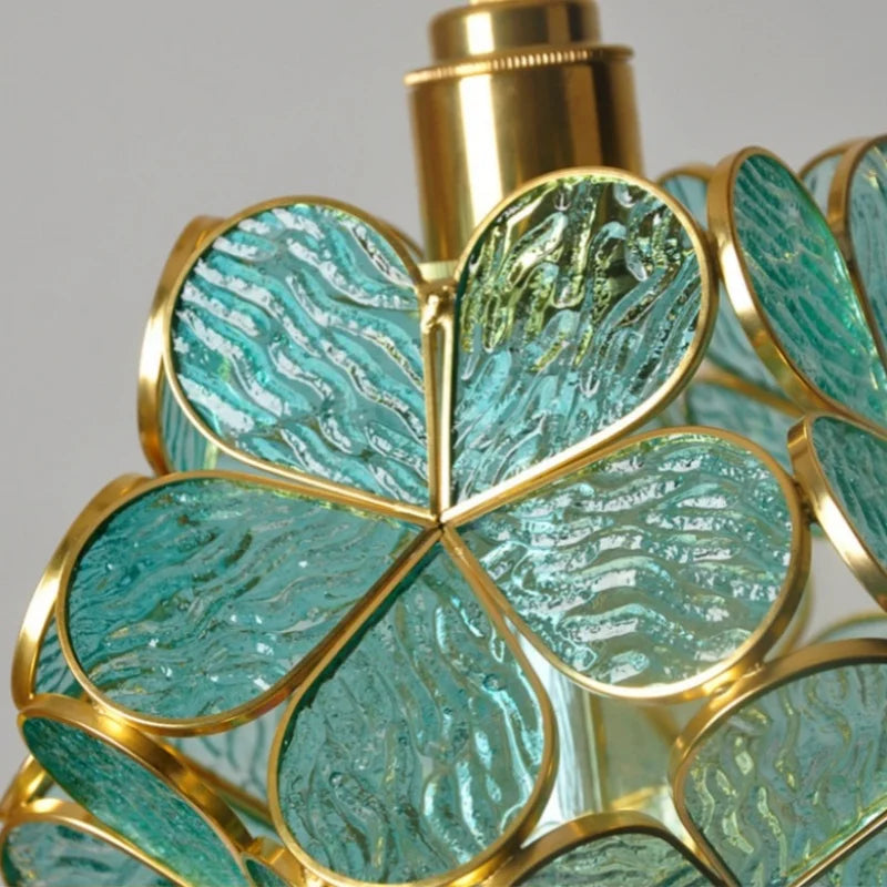 DecorBites™ Glass Flower LED Pendant Light Fixture for Modern Luxury Home Decor