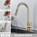 DecorBites™ Brushed Nickel Pull Out Kitchen Faucet with Flexible Stream Sprayer Head