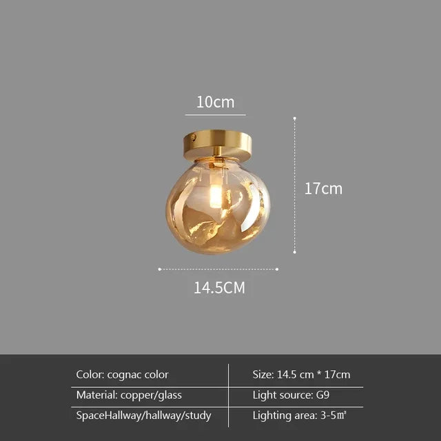 DecorBites™ LED Glass Ceiling Chandeliers for Home Indoor Lighting
