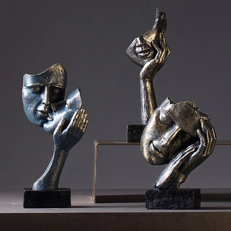 DecorBites™ Loving Couple Resin Statue for Interior Decor and Valentine's Day Gift