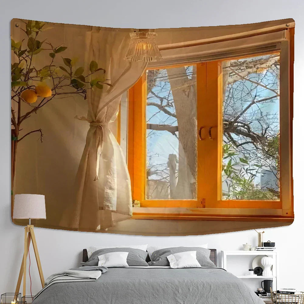 DecorBites™ Boho Hippie Wall Tapestry for Home Decor & Room Aesthetic Background