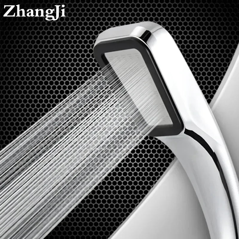 DecorBites™ 300 Holes High Pressure Rainfall Shower Head Chrome Black White Sprayer