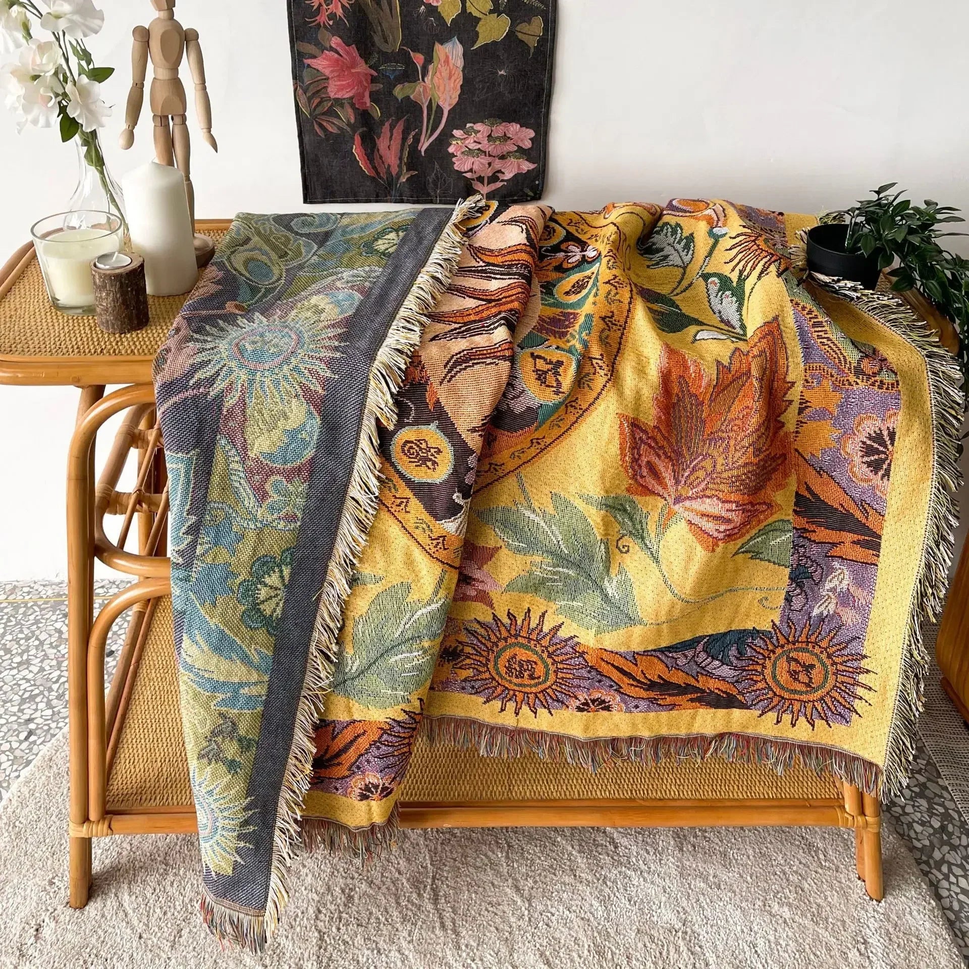 DecorBites™ Bohemian Camping Blanket - Multi-Functional Outdoor Essential
