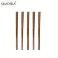 DecorBites™ 5PCS Natural Wooden Chopsticks - Japanese Hotel Restaurant Special Chopsticks For Ramen Rice