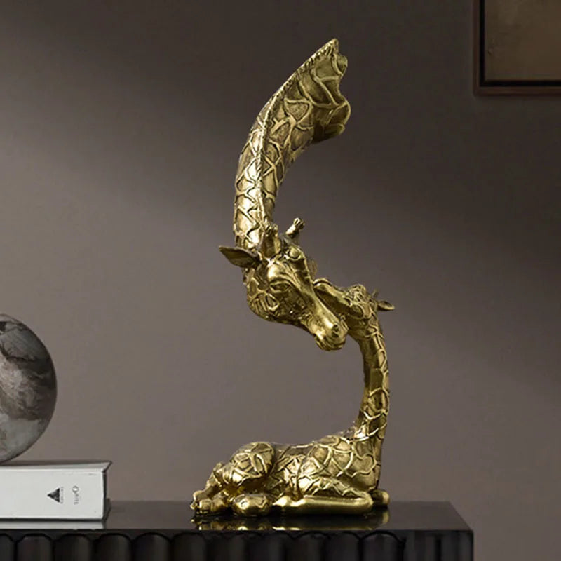 DecorBites™ Abstract Resin Giraffe Figurines Home Office Decor Ornament Art Collection