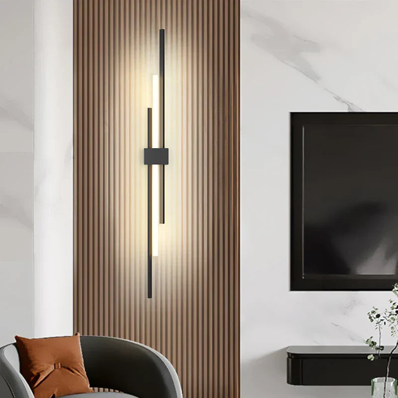 DecorBites™ LED Grille Living Room Sofa TV Wall Lamp Strip, Minimalist Modern Bedroom Bedside Lighting