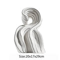 DecorBites™ Ceramic Curl Sculpture Decor Modern Porcelain Figurine Room Decoration