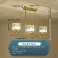 DecorBites™ Crystal Chandelier Villa Living Room Lighting