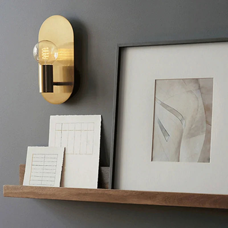 DecorBites™ Gold Bedroom Wall Lamp Sconce Fixtures Indoor Decor Lighting for House Stair