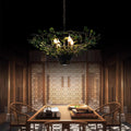 DecorBites™ Industrial Barbecue Restaurant Plant Light - Round Table Decorative Pendant