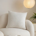 DecorBites™ Cable Knit Cotton Pillow Cover Soft Ivory Burnt Orange 45x45cm 50x50cm 60x60cm