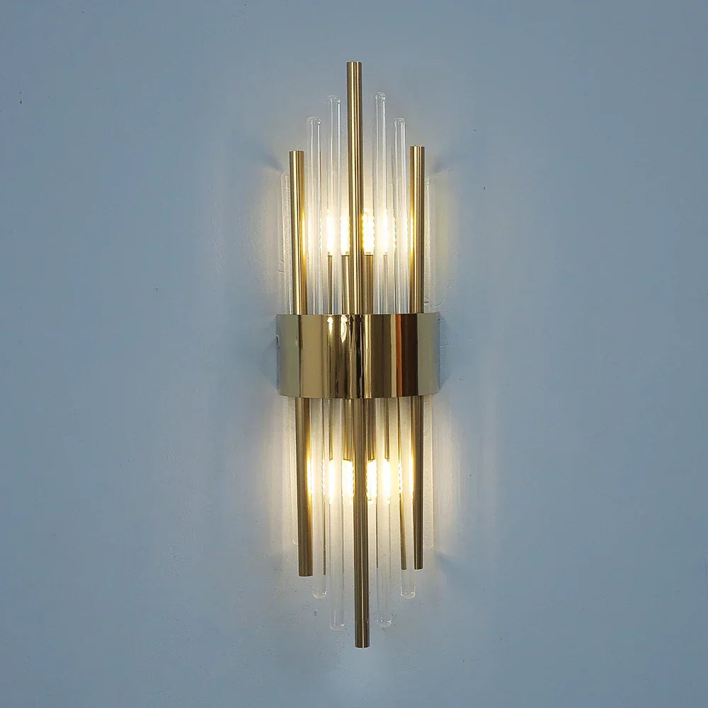 DecorBites™ Crystal Wall Lamp: Elegant Decor for Living Room, Bedroom, or Bedside Fixtures