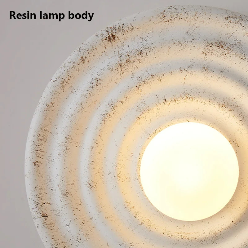 DecorBites™ Japanese Style Round Circle LED Wall Lamp for Bedroom and Living Room