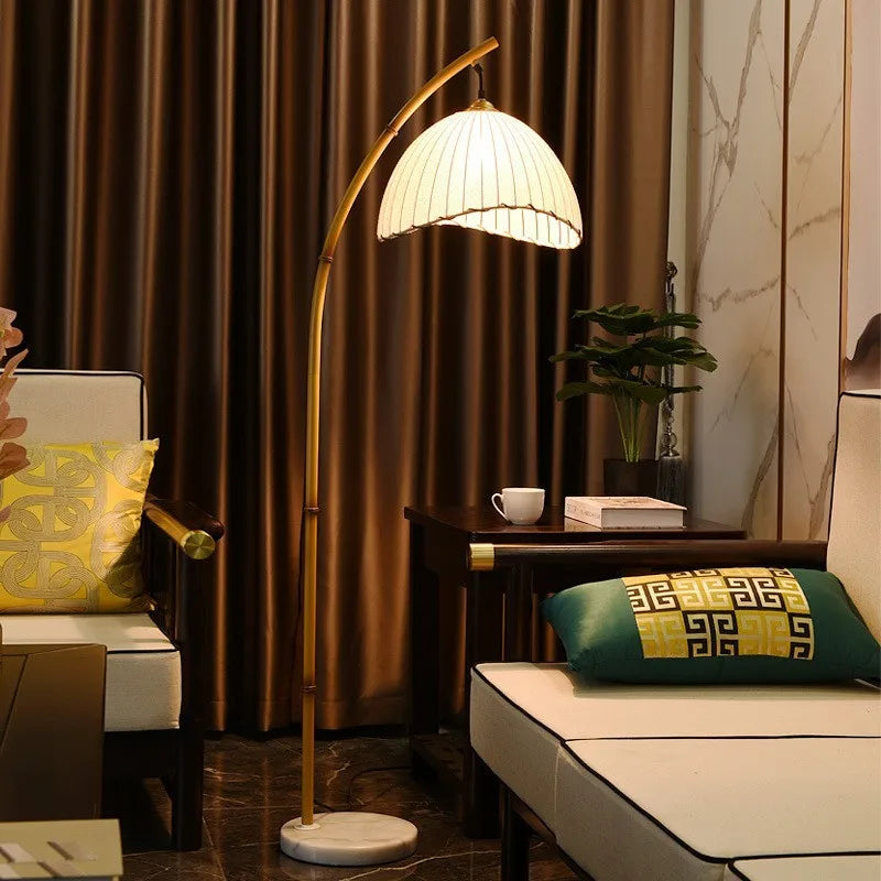 DecorBites™ Bamboo Shaped LED Floor Lamp for Living Room Bedroom Study Restaurant Décor