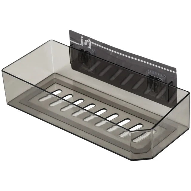 DecorBites™ Bathroom Shelves Wall Mounted Shower Organizer Basket Storage Rack