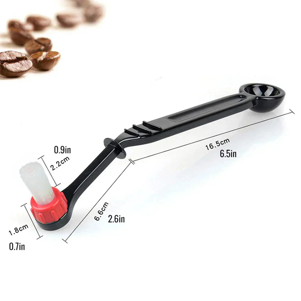 DecorBites™ Espresso Machine Brush Cleaner & Spoon 2-in-1 | Coffee Cleaning Tool