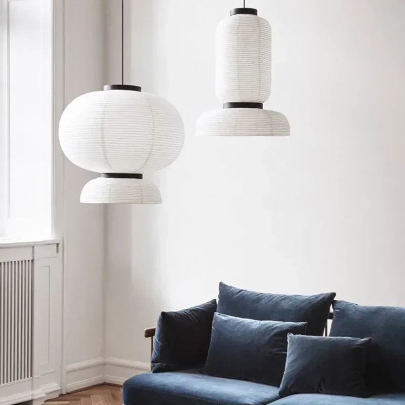 DecorBites™ Japanese Paper Pendant Lights Dining Room Chandelier