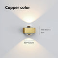 DecorBites™ Copper Bedroom Wall Lamp, Modern LED Double Head Spotlights, Luxury Living Room Sconce