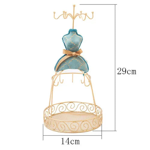 DecorBites™ Jewelry Display Shelf: Stylish Desktop Ornaments and Storage Rack