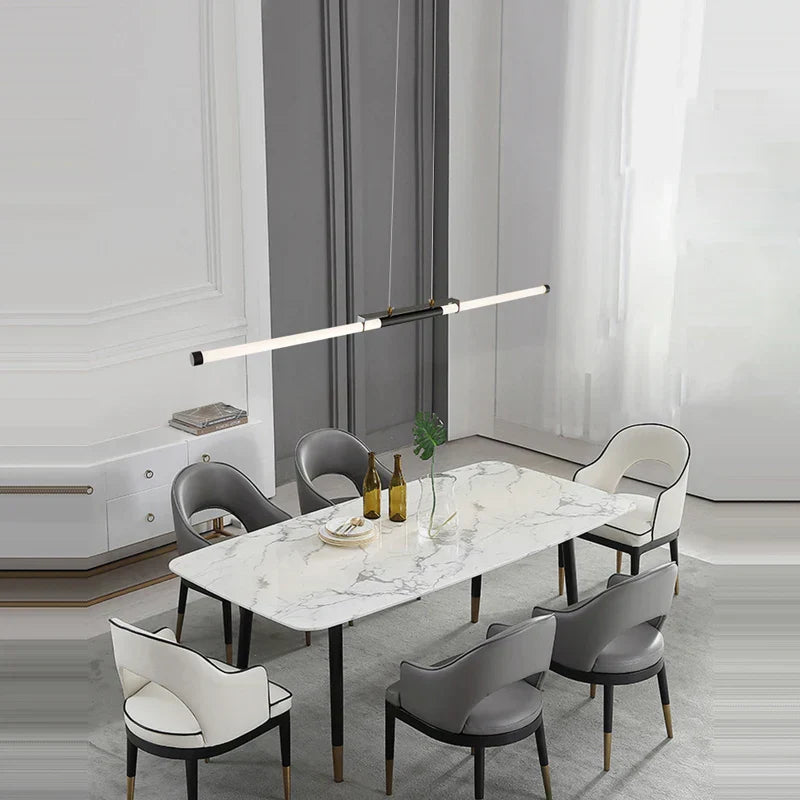 DecorBites™ LED Black Gold Designer Chandelier Lighting for Dinning Room