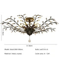 DecorBites™ Crystal Chain Pendant Chandelier LED Lights for Indoor Decor