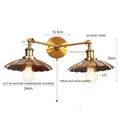 DecorBites™ Industrial Retro LED Wall Lamp with Two Heads and Pull Chain Switch