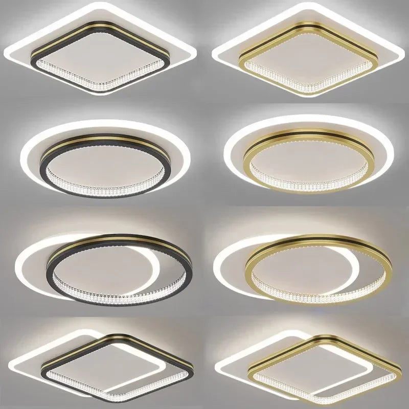 DecorBites™ Crystal Ceiling Lights: Modern LED Indoor Lighting Fixtures for Home Entrance