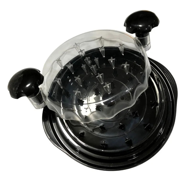 DecorBites™ Chicken Shredder with Clear Lid & Ergonomic Handle