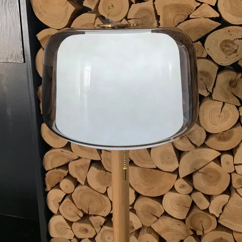 DecorBites™ Glass Floor Lamp: Simple Nordic Sofa Atmosphere with Decorative Lighting for Living Room