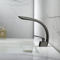 DecorBites™ Brushed Gold Basin Mixer Tap Single Handle Hot Cold Waterfall Faucet