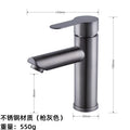 DecorBites™ Black Stainless Steel Bathroom Faucet Basin Mixer for Hot and Cold Water