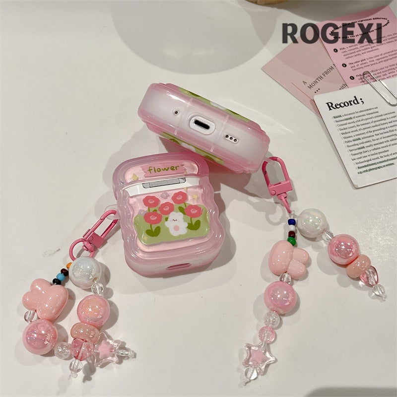 Flower Bunny AirPods Case