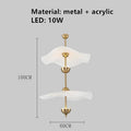 DecorBites™ Lotus Leaf Pendant Lamp - Gold Metal Art Deco Lighting for Home, Restaurant, Shop