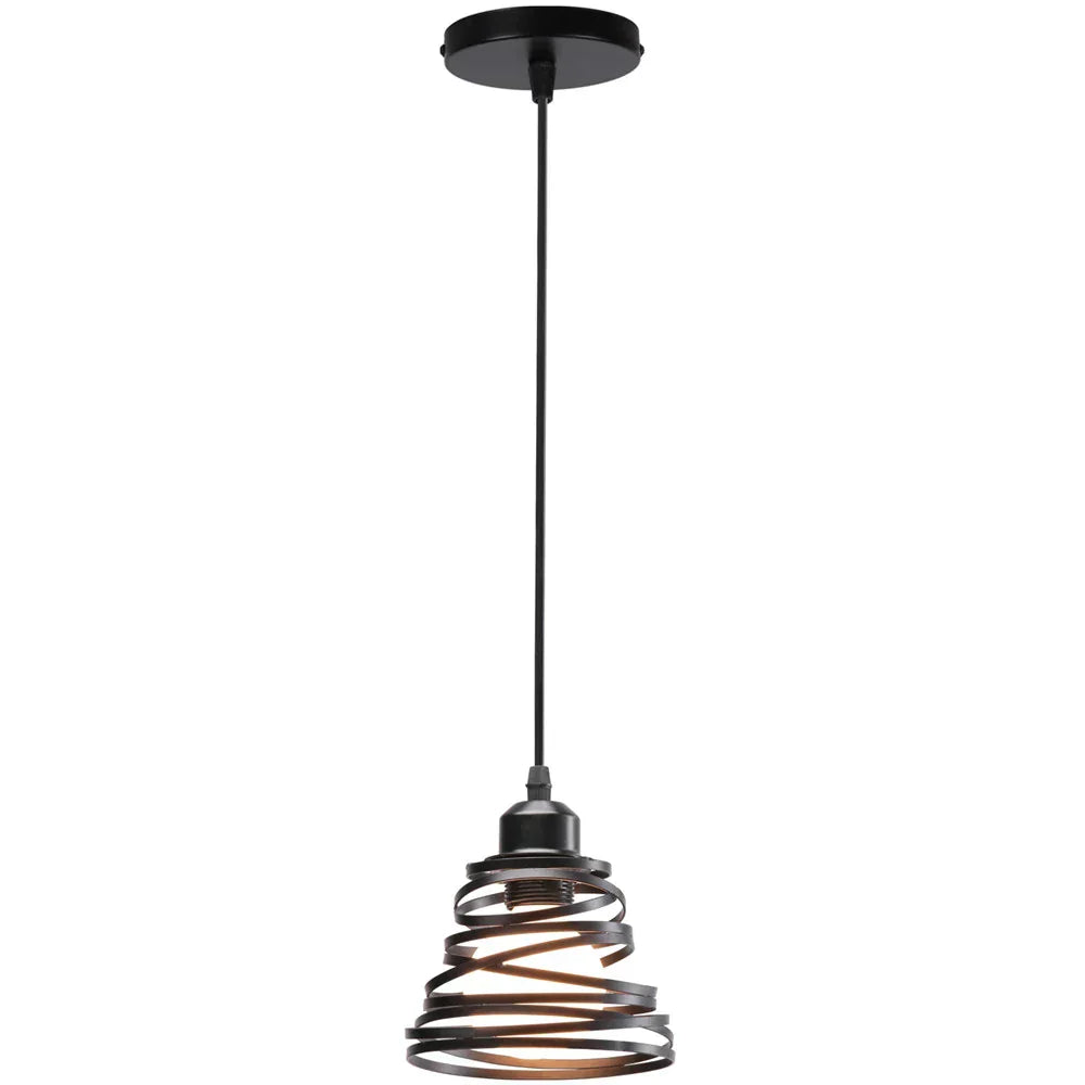 DecorBites™ Iron Cage Ring Chandelier Pendant Light for Kitchen Living Room