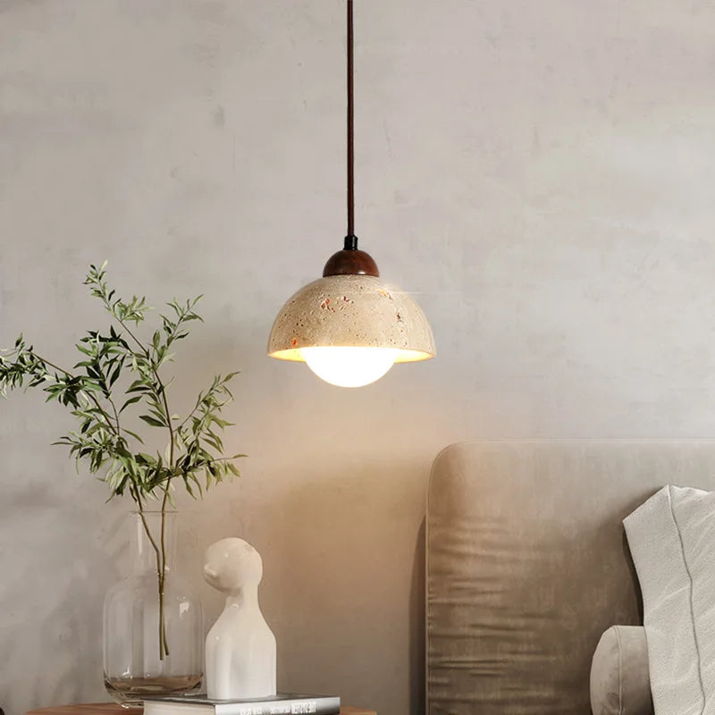 DecorBites™ Cave Stone Pendant Light Ceiling Hanging Lamp for Bedroom and Dining Room