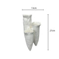 DecorBites™ Abstract Coral Reef Ceramic Vase Triangle Shape Handicraft Home Decor Vase