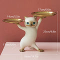 DecorBites™ Cat Figurines Storage Tray Key Holder Decoration Gift