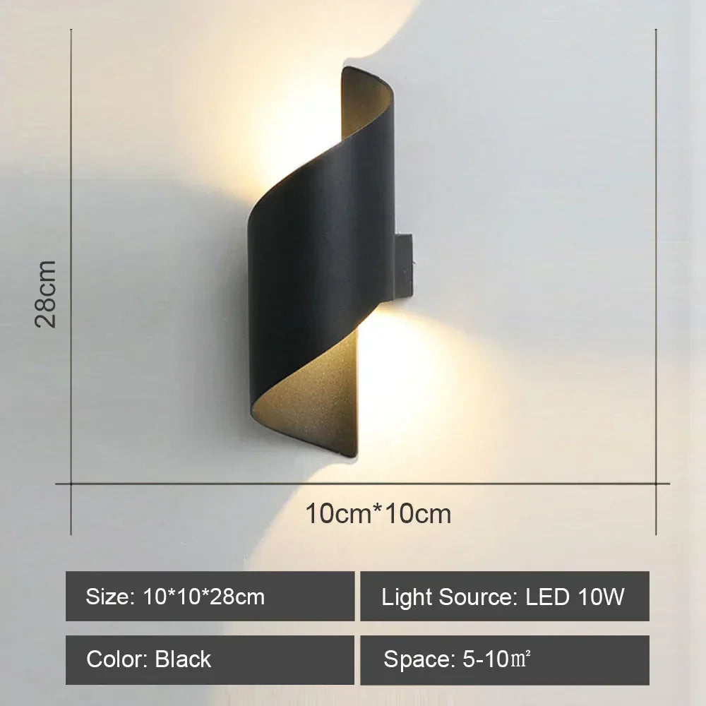 DecorBites™ LED Acrylic Wall Light Shade for Bedroom Living Room Home décor